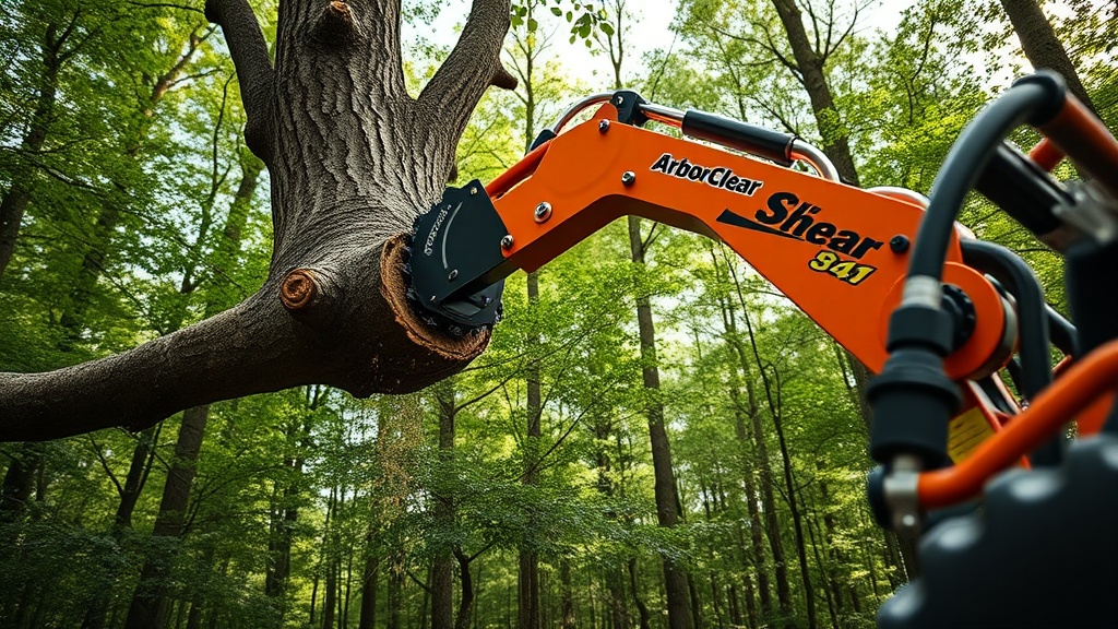 ArborClear Tree Shear Attachment: Limb Management in Dense Forests