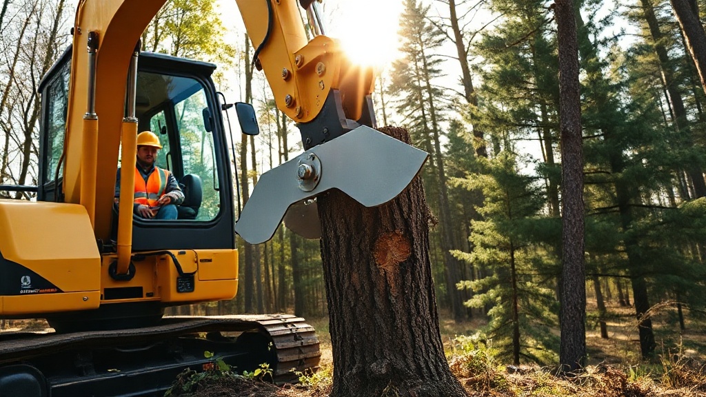 ArborClear Tree Shear Attachment: Safety Gear for Operators