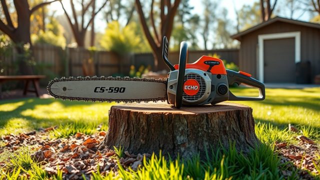 Echo CS-590 Stump Grinding Tips for Smooth Removal