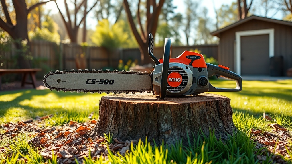 Echo CS-590 Stump Grinding Tips for Smooth Removal