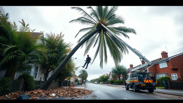 Hass Remote Tree Climbing System: Emergency Palm Tree Removal After Hurricane