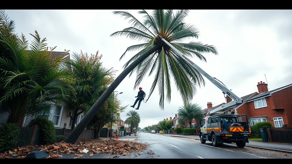 Hass Remote Tree Climbing System: Emergency Palm Tree Removal After Hurricane