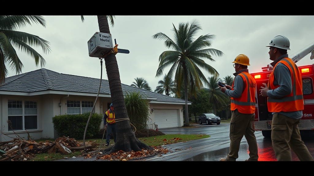 Hass Remote Tree Climbing System: Emergency Palm Tree Removal After Hurricane