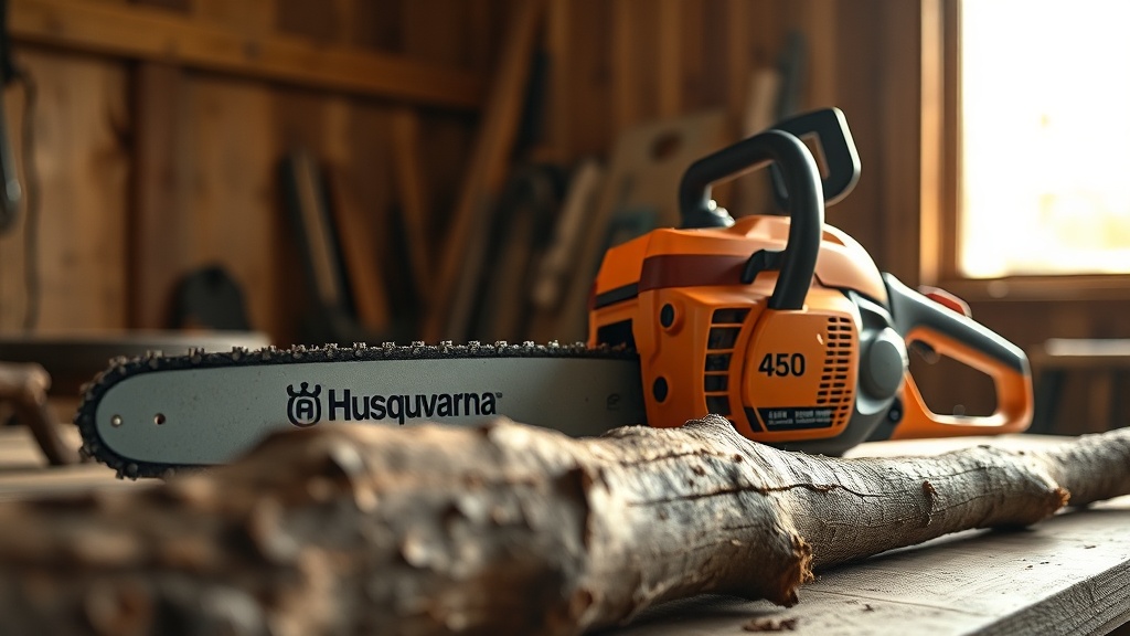 Husqvarna 450 Limb Removal: Cutting High Branches Safely