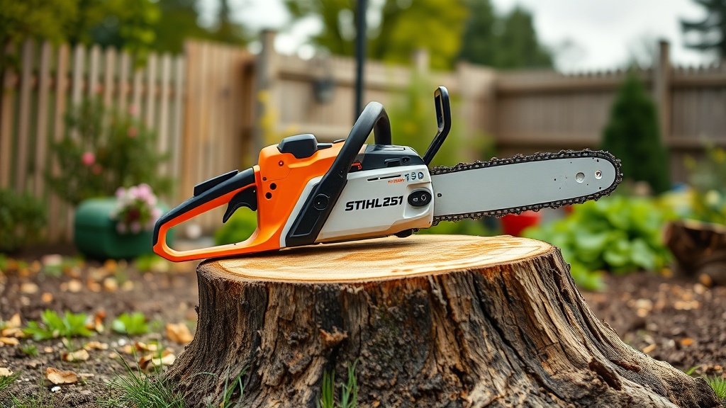 Stihl MS 251 for Stump Grinding After Tree Removal: Techniques and Safety