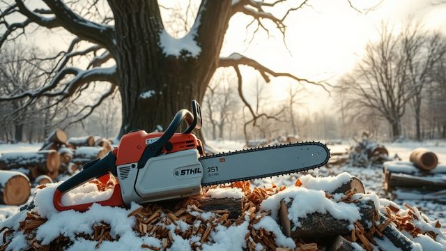 Stihl MS 251: Winter Tree Removal Tips for Icy Conditions