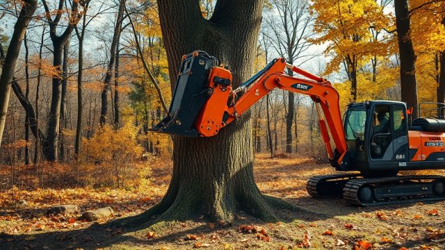 ArborClear Tree Shear Attachment: Species-Specific Removal for Beetle-Infested Ash Trees