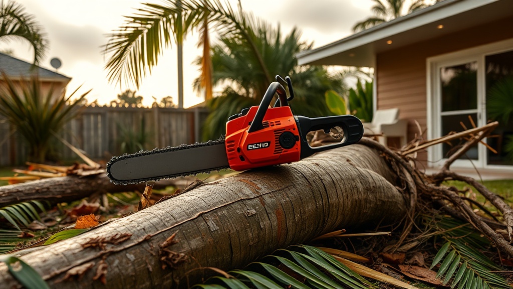 Echo CS-590: Removing Palm Trees Safely After a Storm