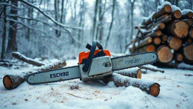 Echo CS-590: Winter Oak Removal Techniques for Icy Conditions